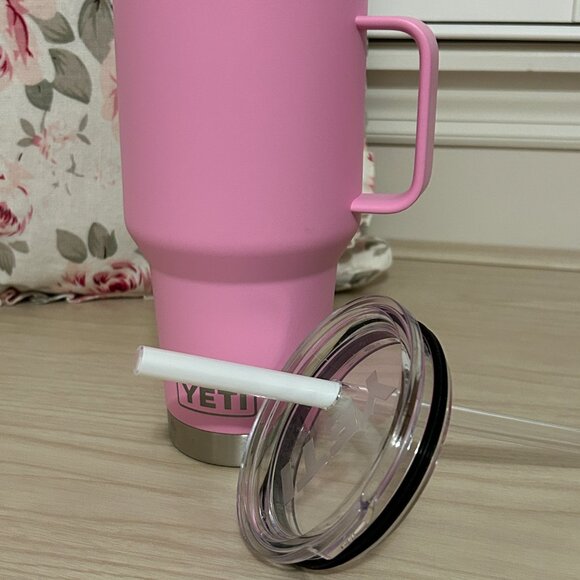 YETI 35 oz. Rambler Mug with Straw Lid- Power Pink - Picture 14 of 15